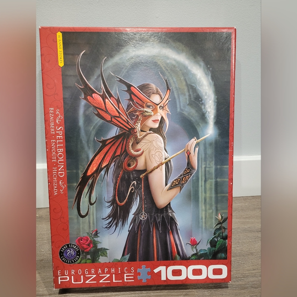 Eurographics Spellbound Puzzle - 1000 Pieces - Red and Black